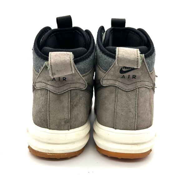 Nike Lunar Force 1 Duckboot Shoes Mens 8 Gray Green Sneakers 805899-200 - Picture 3 of 9